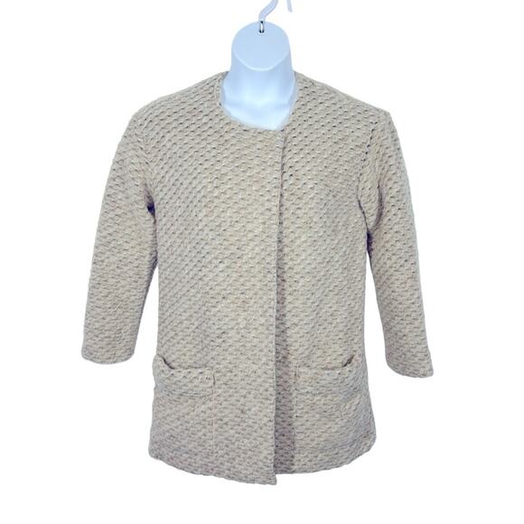 Joe's Jeans Teddy Bear Erica Wool Blend Swing Coat Size Small - Picture 3 of 14